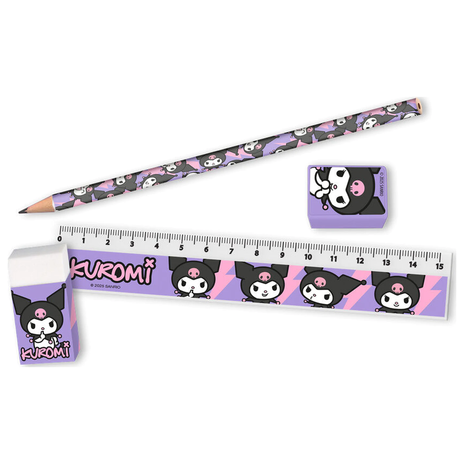 Hello Kitty Kuromi súprava písacích potrieb produktová fotografia