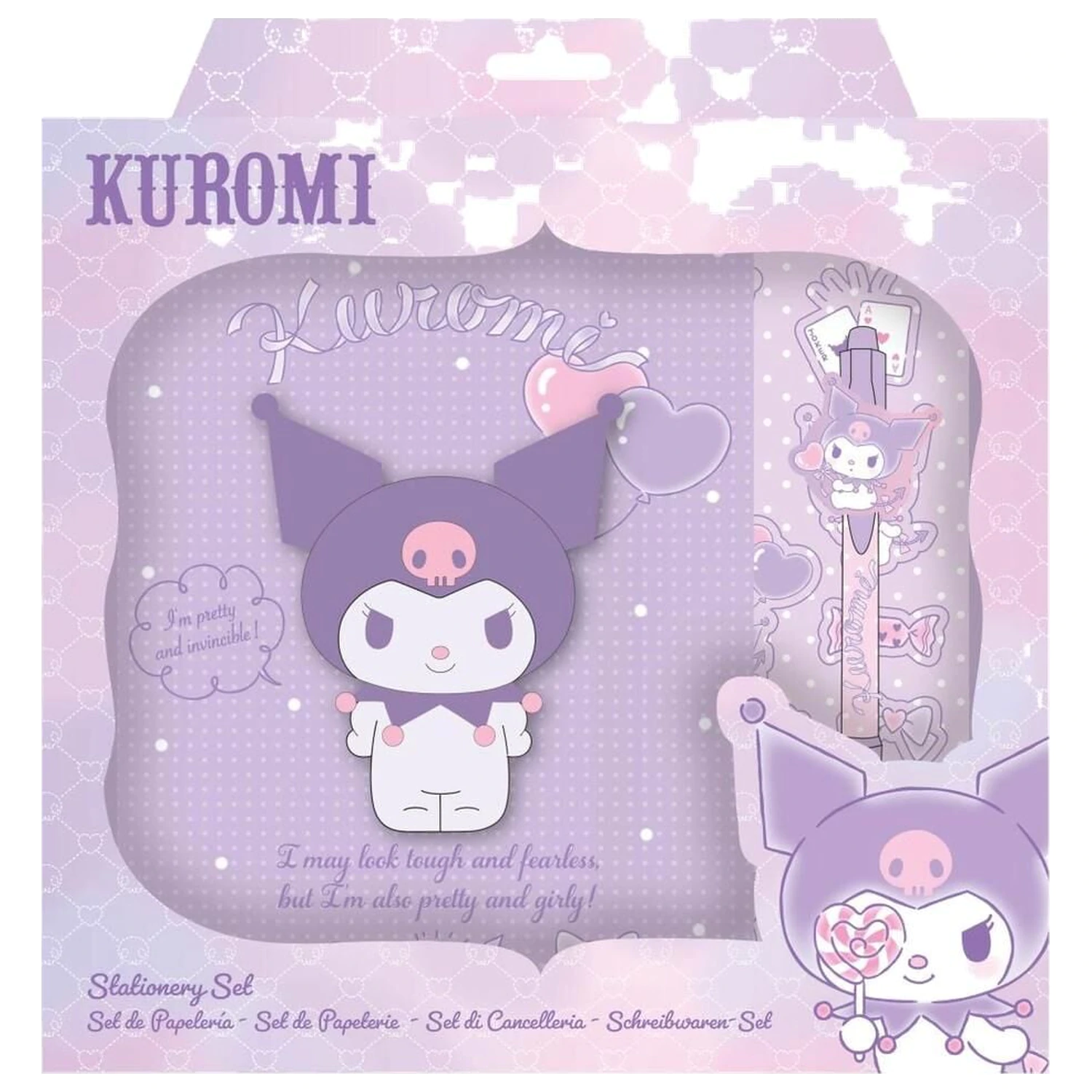 Hello Kitty Kuromi kancelárska súprava produktová fotografia