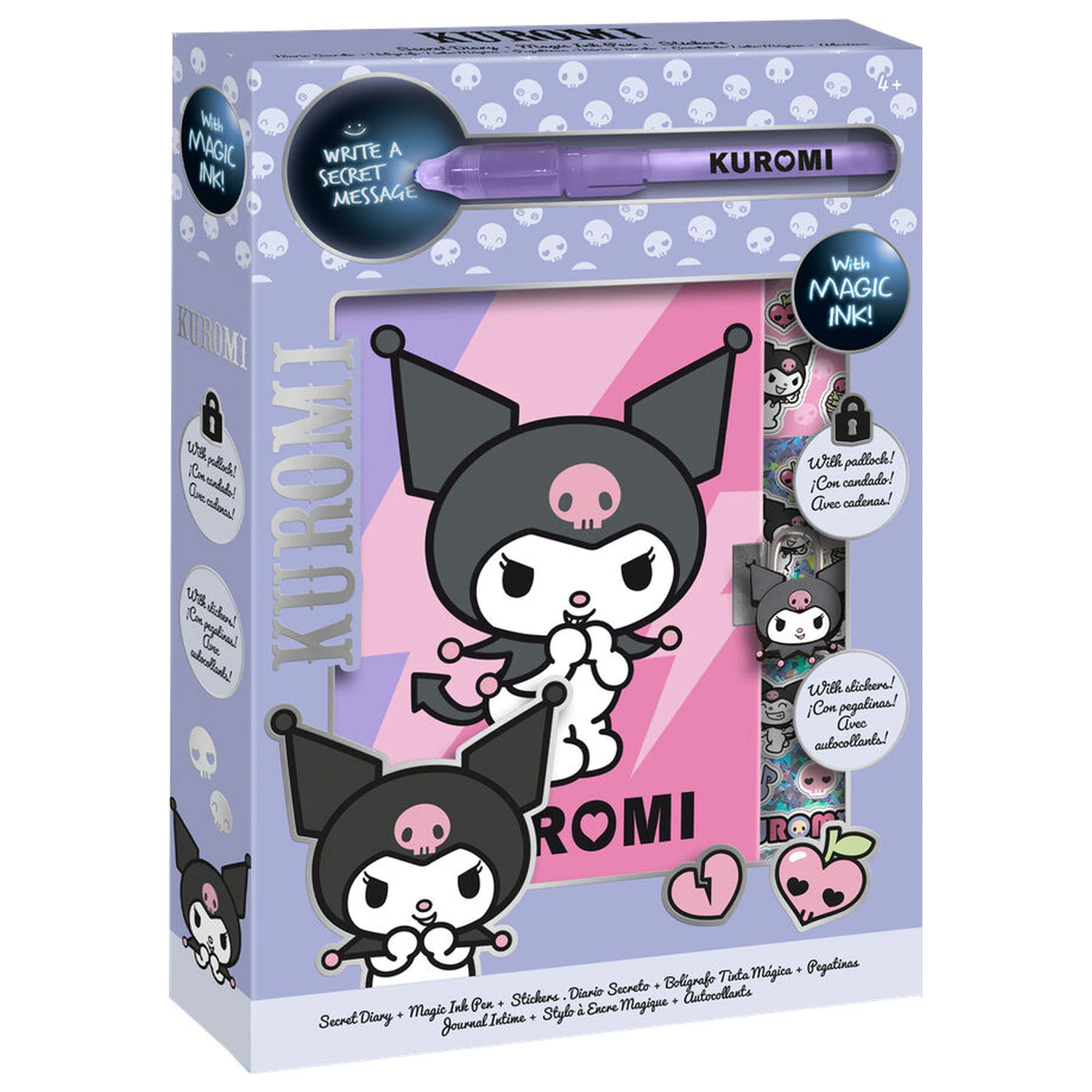 Hello Kitty Kuromi Diár + magické pero produktová fotografia