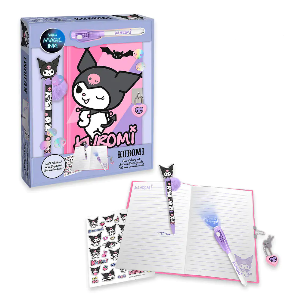 Hello Kitty Kuromi Diár a Magické pero produktová fotografia