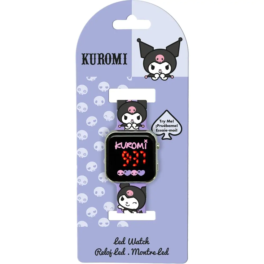 Hello Kitty Kuromi LED hodinky produktová fotografia