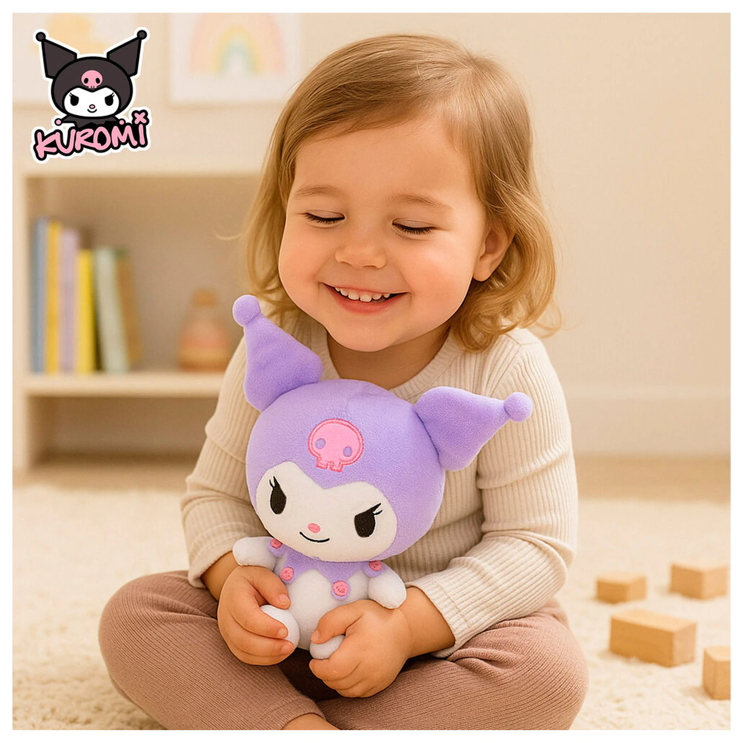 Hello Kitty Kuromi plyšová hračka 19,5 cm produktová fotografia