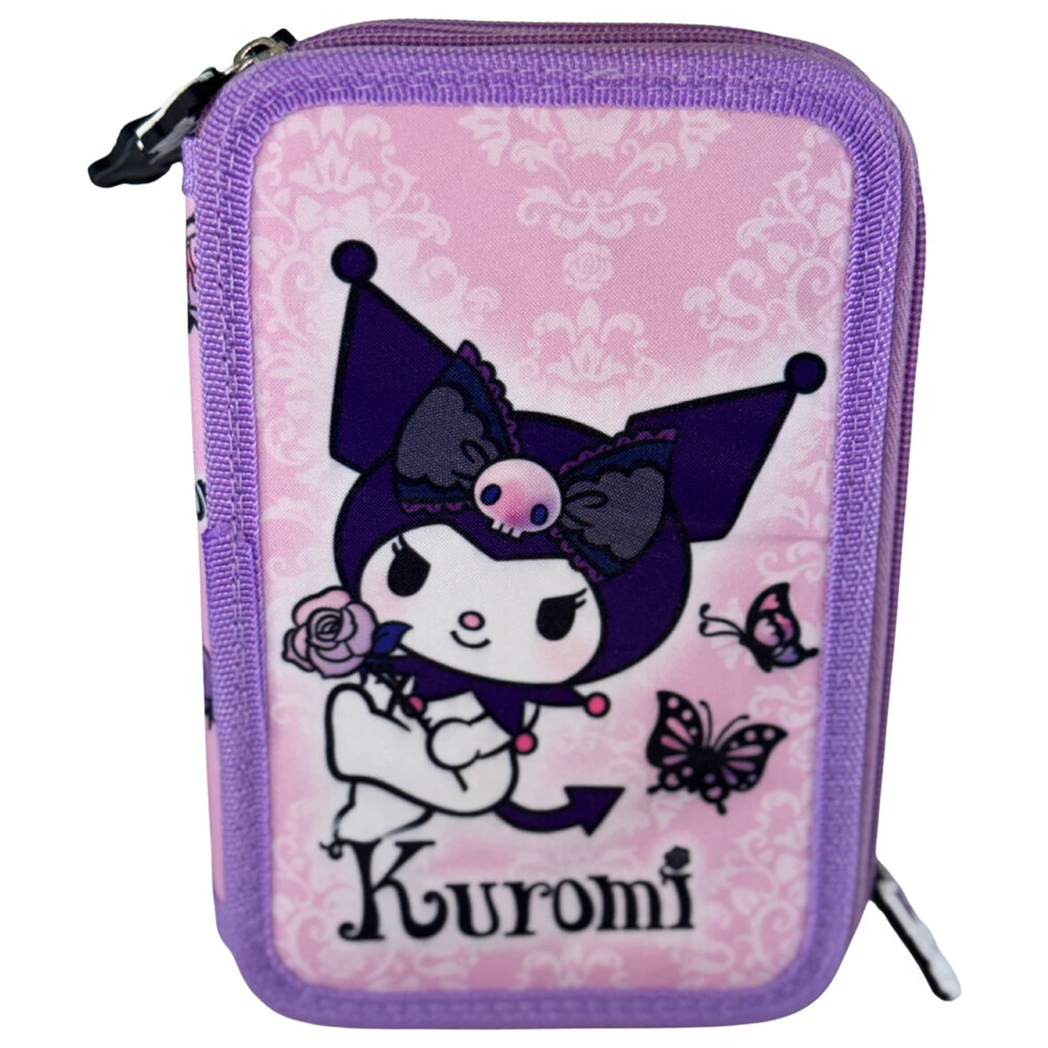 Hello Kitty Kuromi Purple trojitý peračník produktová fotografia