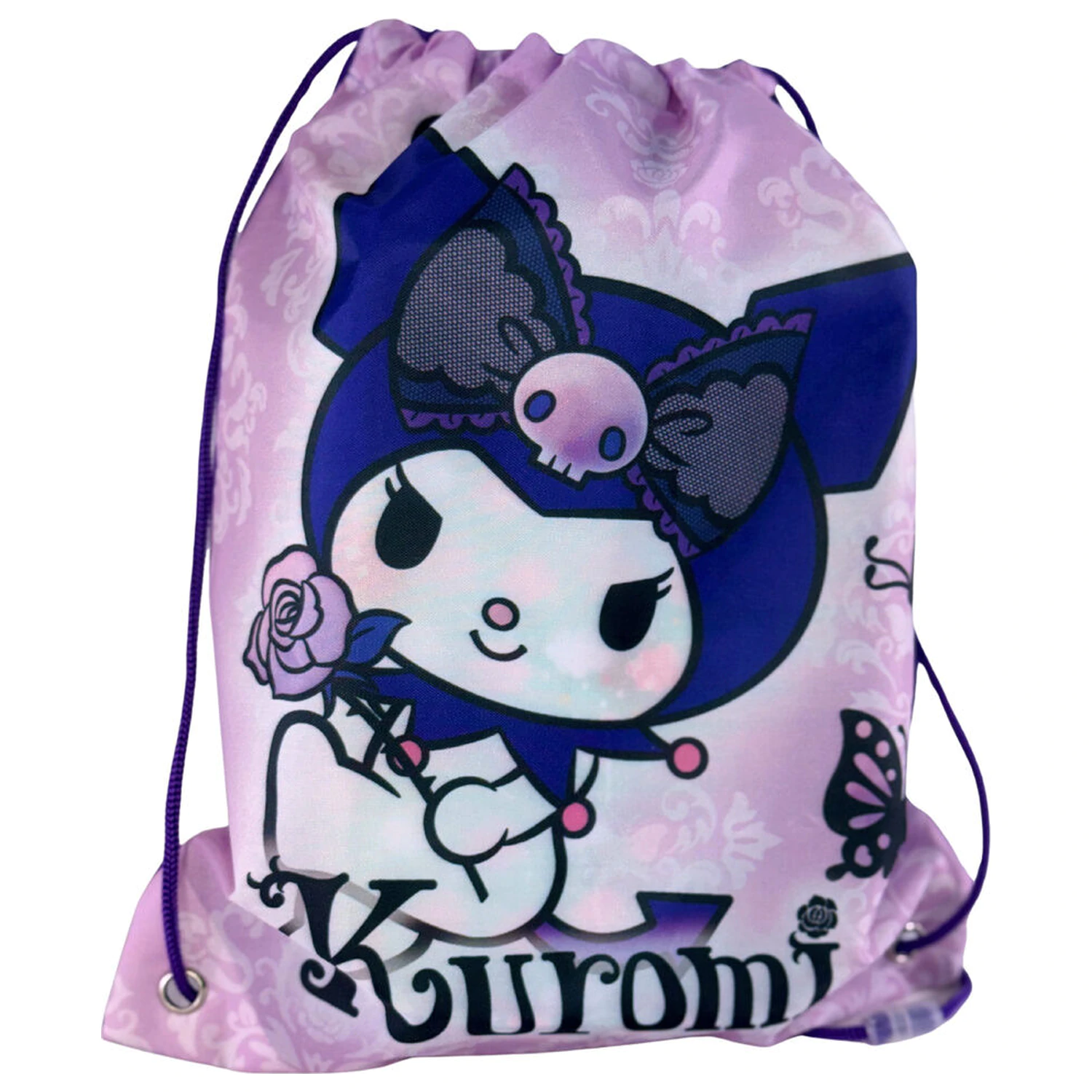 Hello Kitty Kuromi Fialová taška na obed 30 cm produktová fotografia
