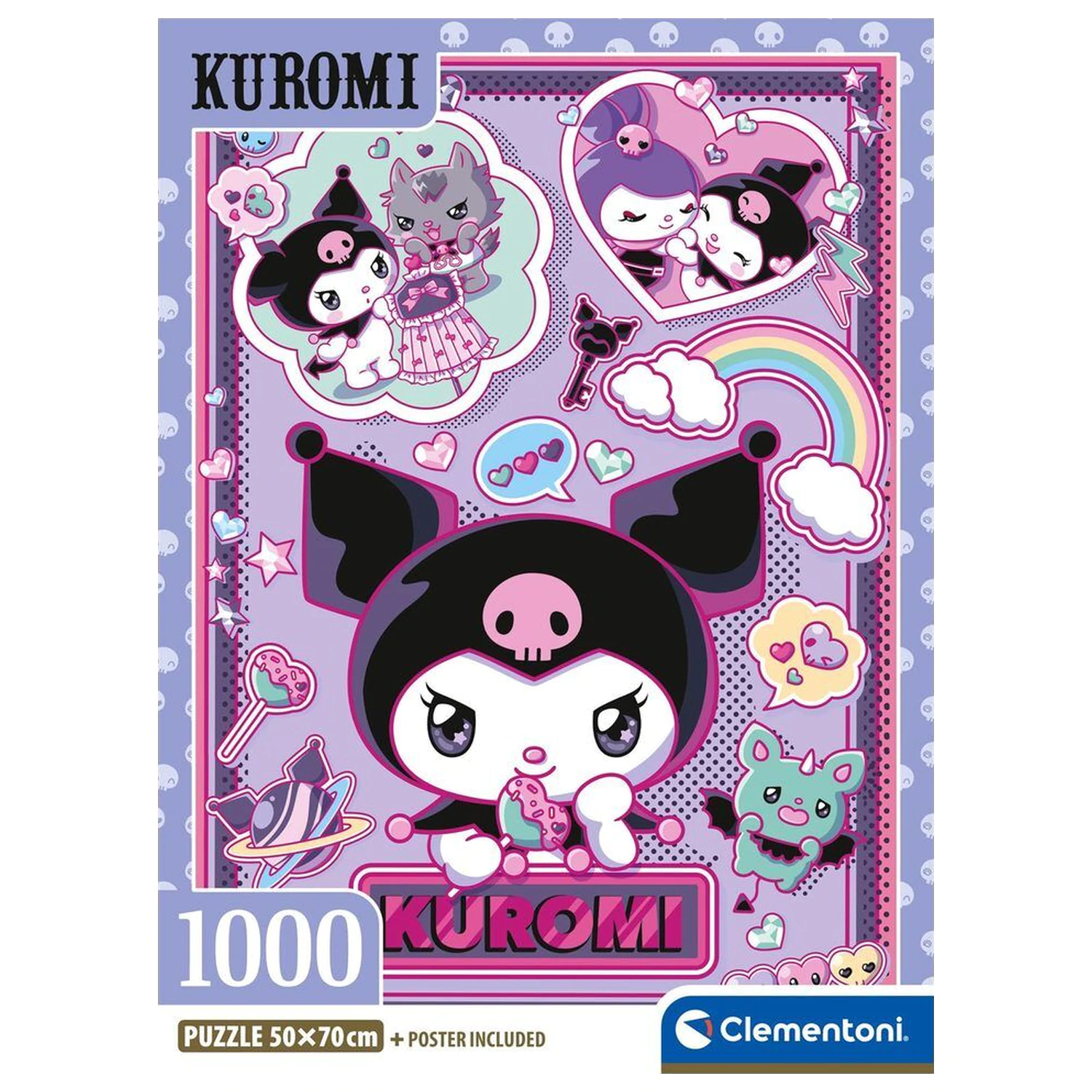 Hello Kitty Kuromi puzzle 1000 kusov produktová fotografia
