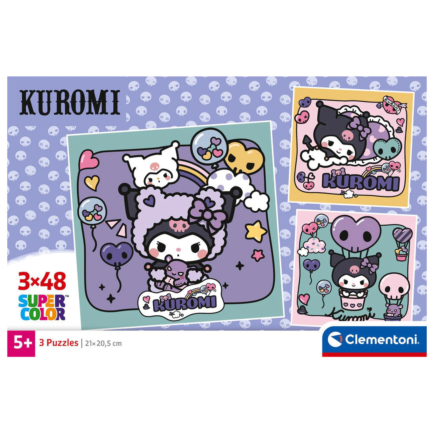 Hello Kitty Kuromi puzzle 3x48ks produktová fotografia
