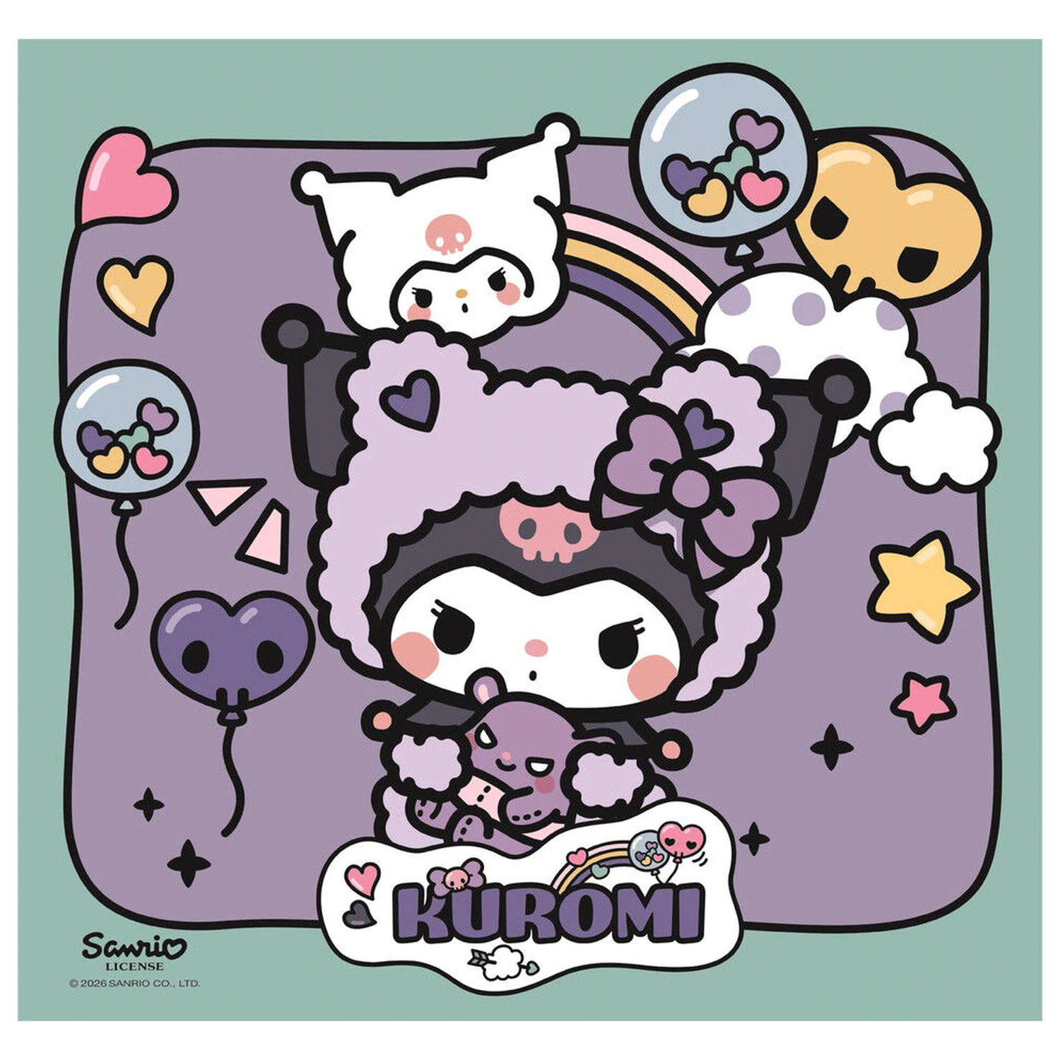 Hello Kitty Kuromi puzzle 3x48ks produktová fotografia