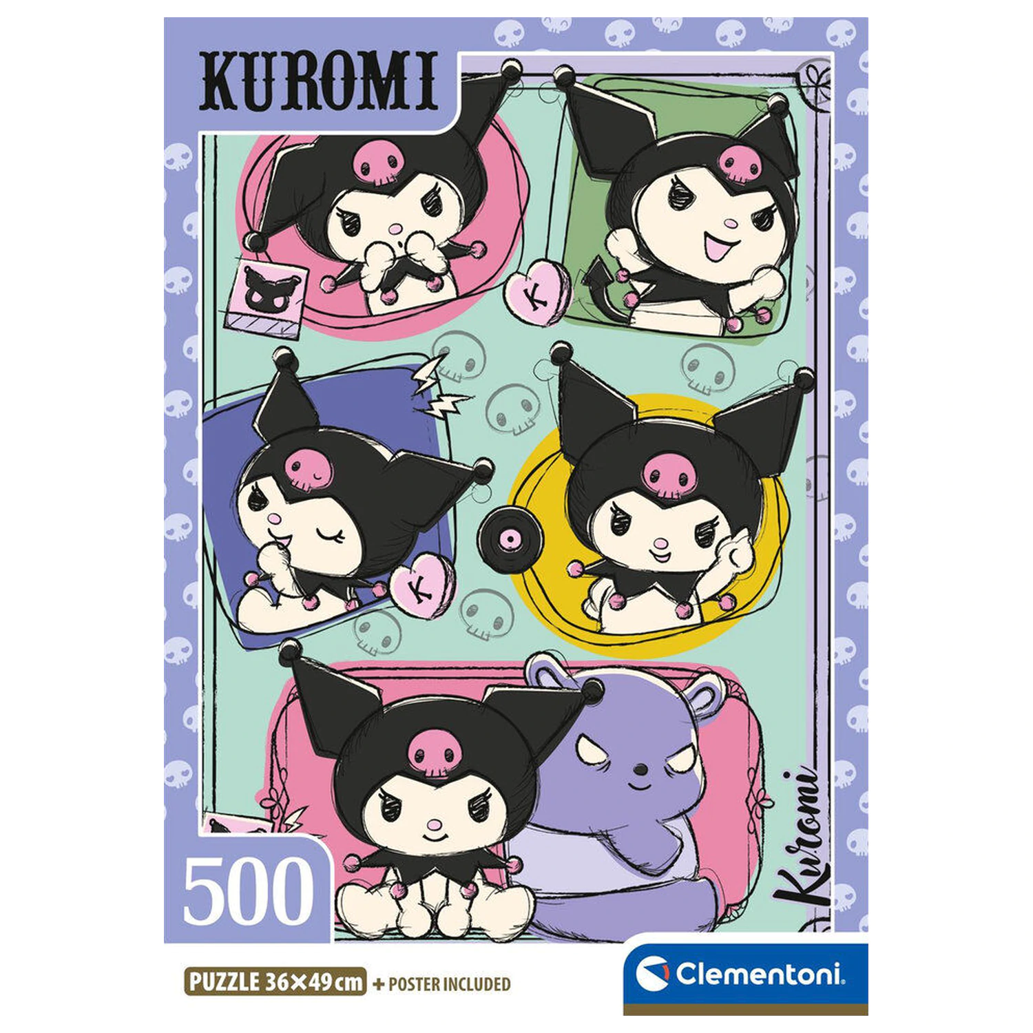 Hello Kitty Kuromi puzzle 500 kusov produktová fotografia