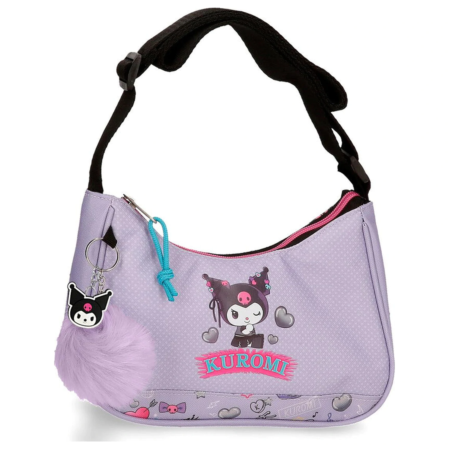 Hello Kitty Kuromi Retropop taška cez rameno produktová fotografia