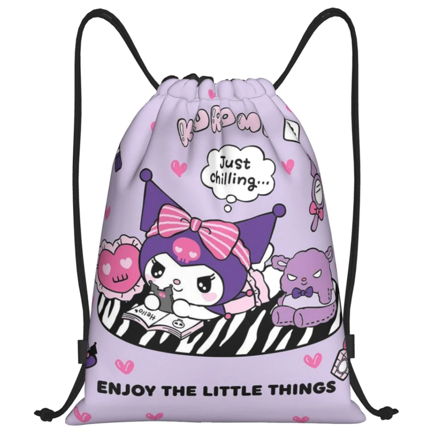 Hello Kitty Kuromi športová taška, taška do posilňovne 40 cm produktová fotografia