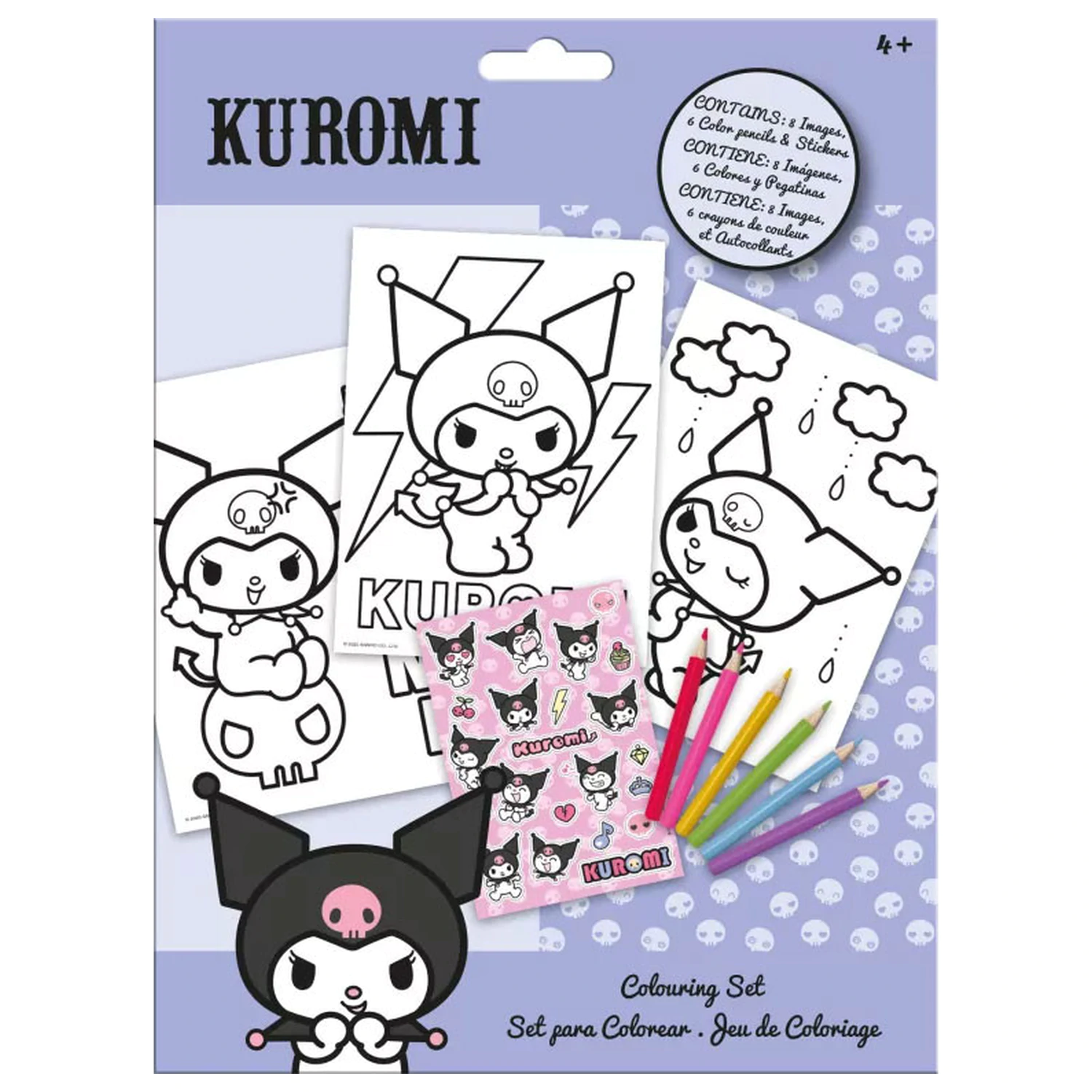 Hello Kitty Kuromi omaľovánka so samolepkami produktová fotografia