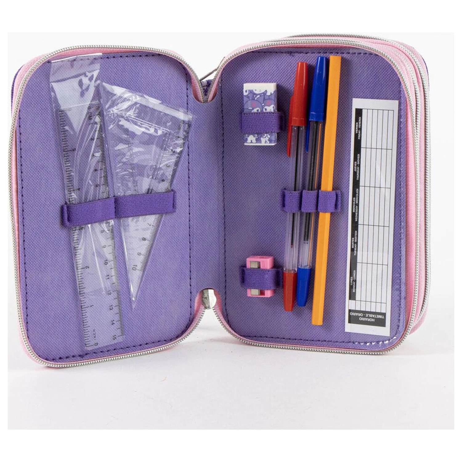 Hello Kitty Kuromi trojitý peračník produktová fotografia