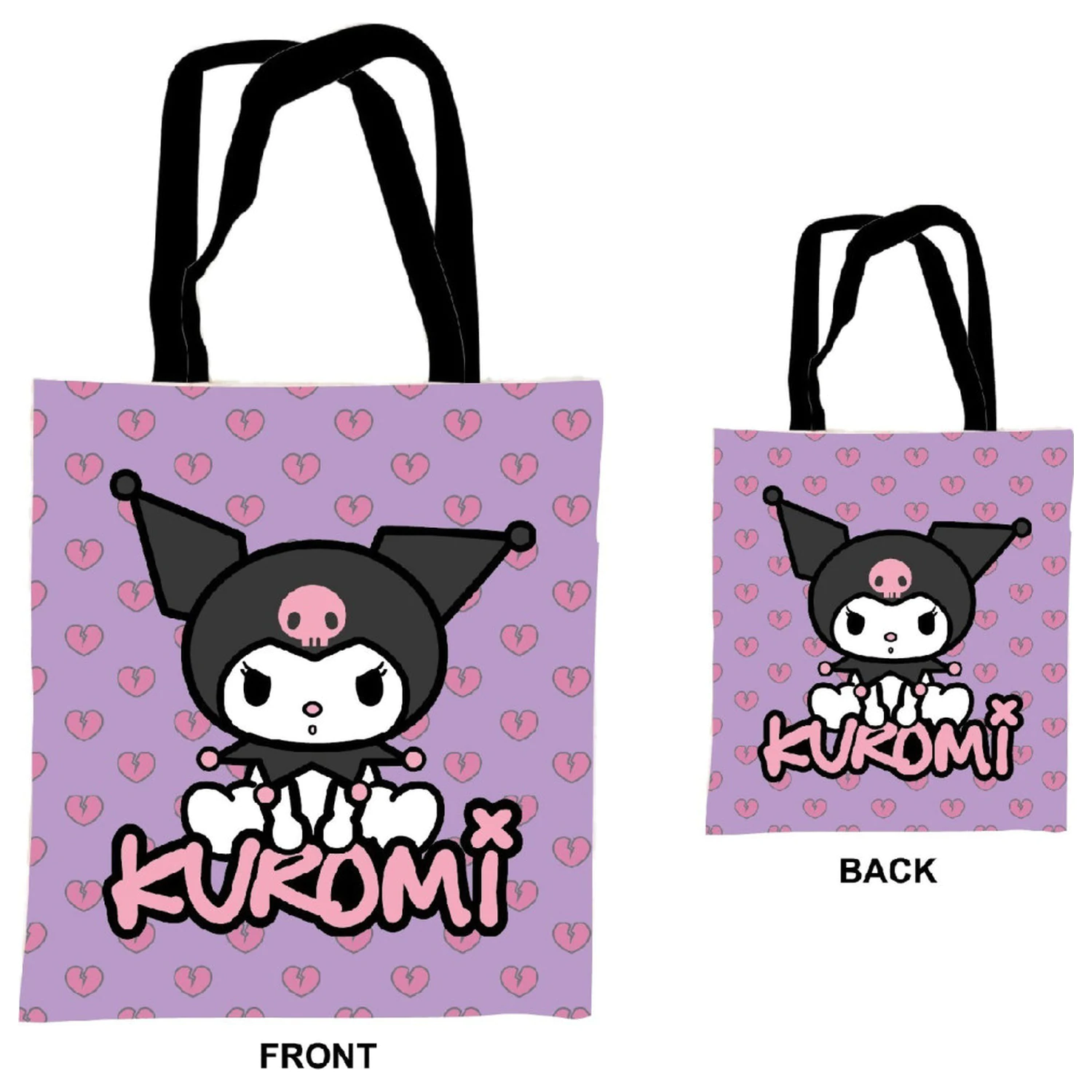 Hello Kitty Kuromi Plátená Taška, Nákupná Taška 44 cm produktová fotografia