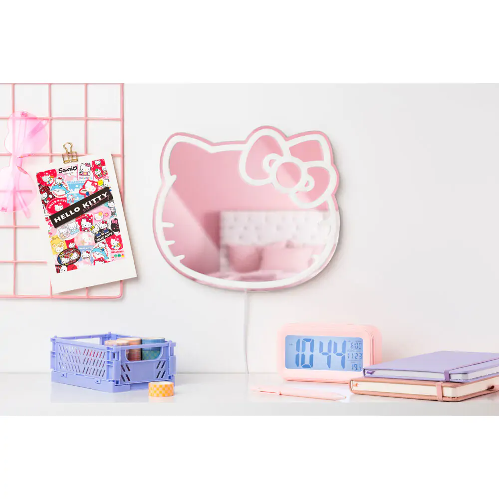 Hello Kitty LED neónové zrkadlo produktová fotografia