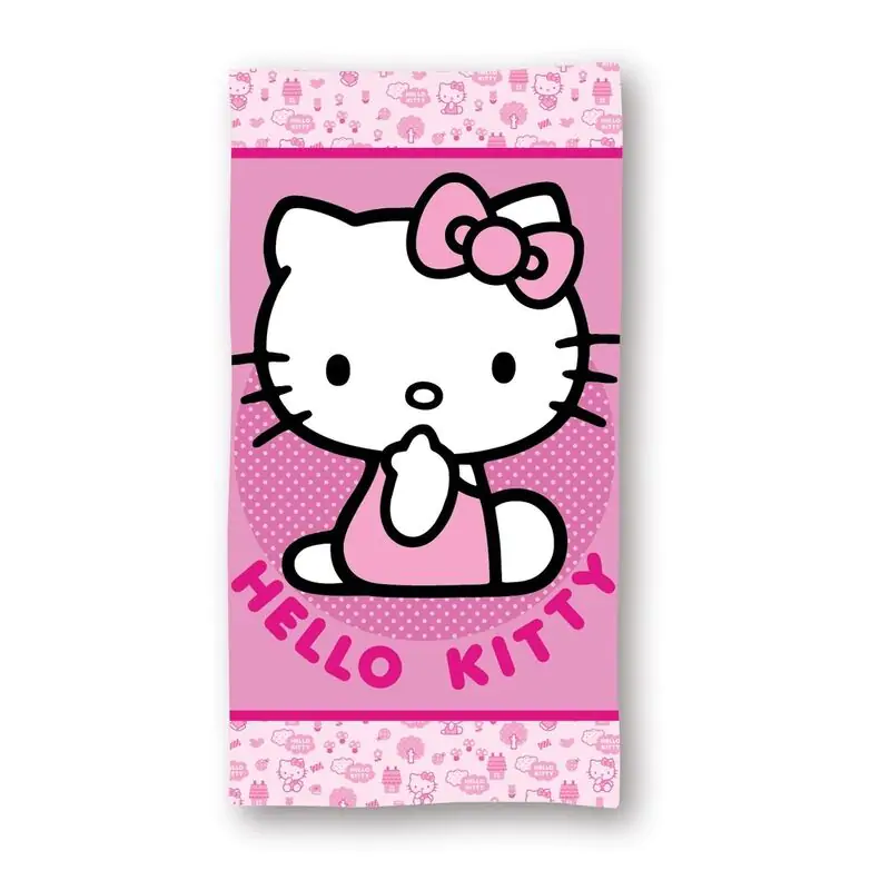 Hello Kitty mikrovláknová plážová osuška produktová fotografia
