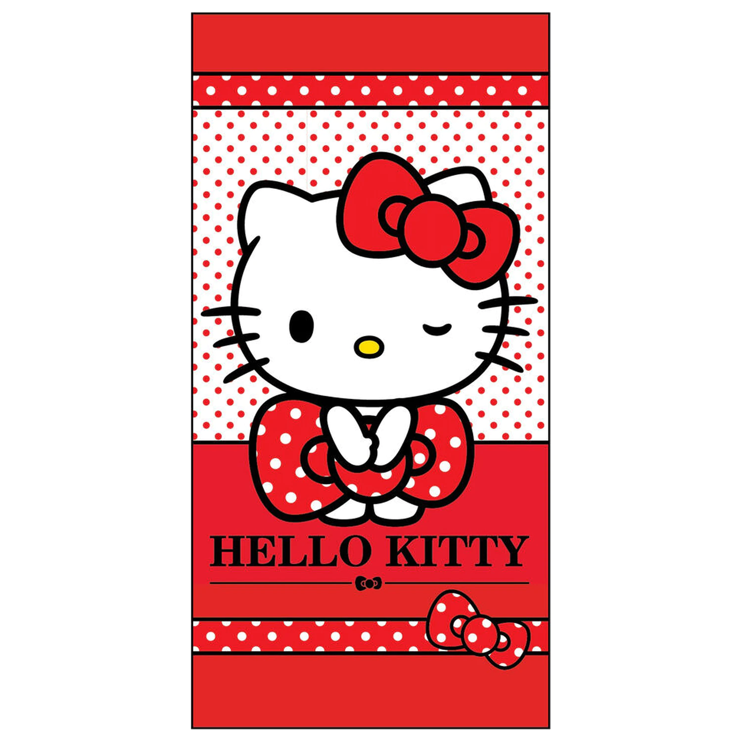Hello Kitty mikrovláknová plážová osuška produktová fotografia
