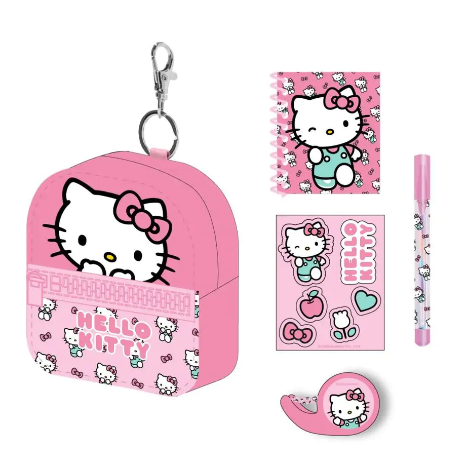 Hello Kitty písacie potreby mini ruksak set produktová fotografia