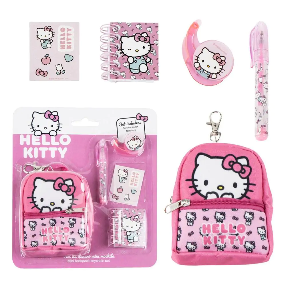 Hello Kitty písacie potreby mini ruksak set produktová fotografia