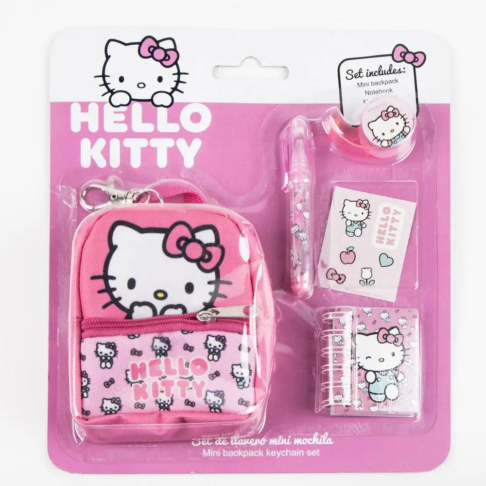 Hello Kitty písacie potreby mini ruksak set produktová fotografia
