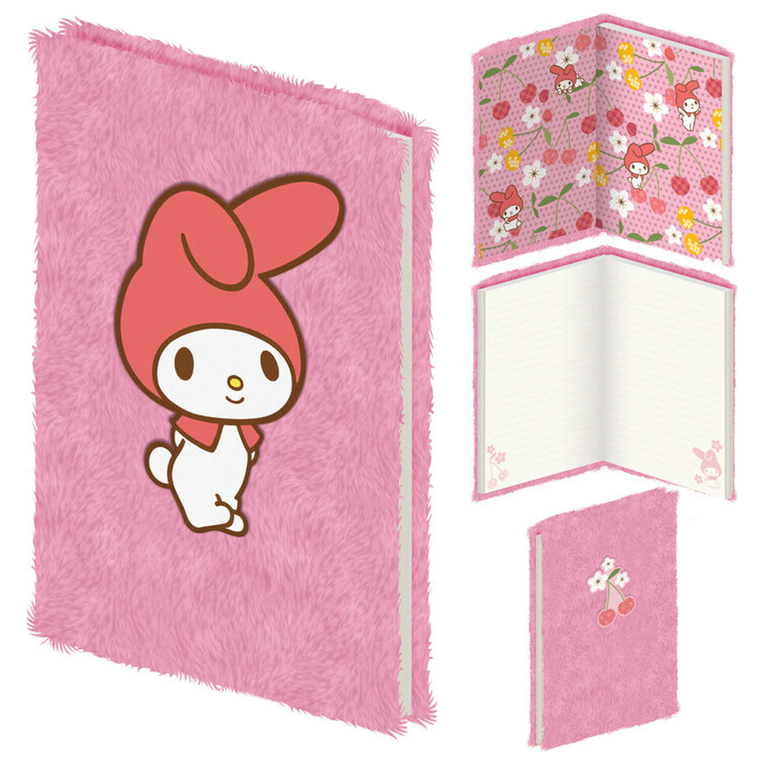 Hello Kitty My Melody A5 plyšový zápisník produktová fotografia