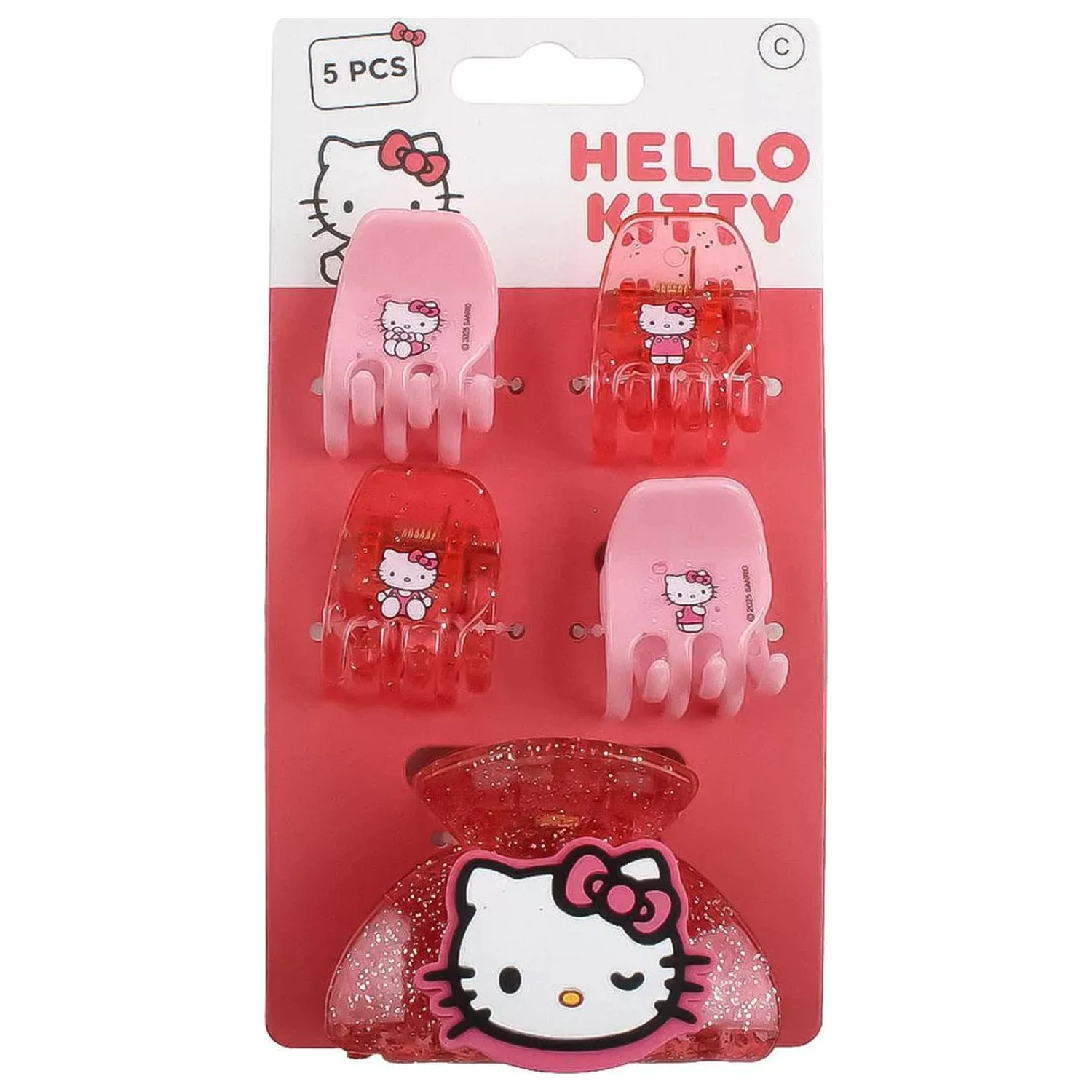 Hello Kitty Pink sponka do vlasov Set, 5-dielny produktová fotografia
