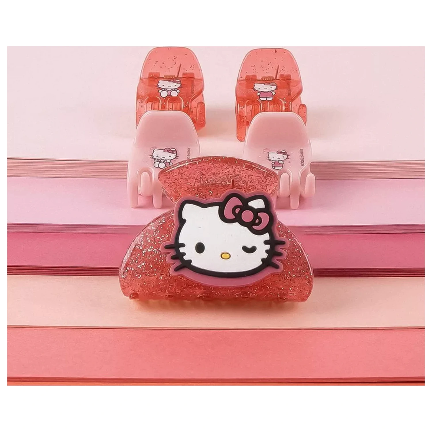 Hello Kitty Pink sponka do vlasov Set, 5-dielny produktová fotografia