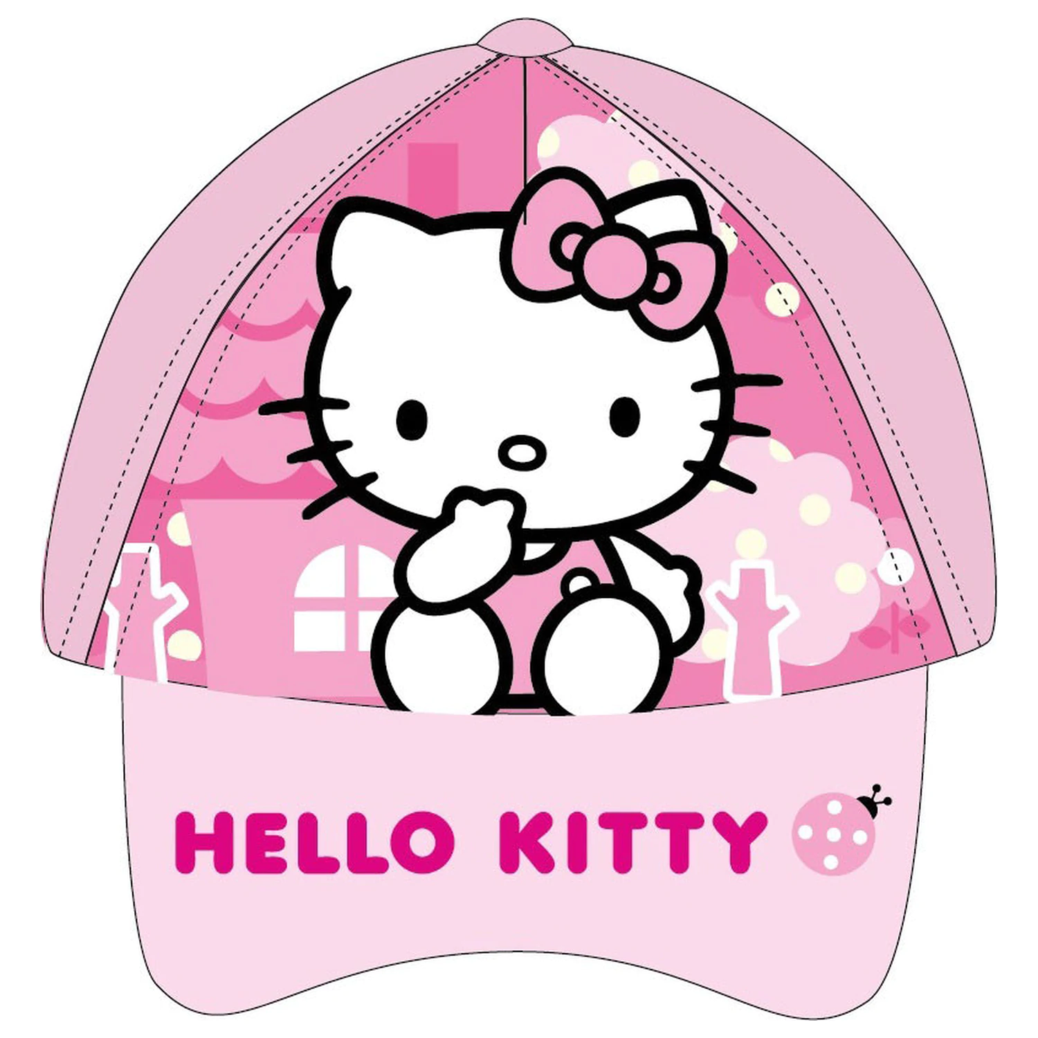 Hello Kitty Pink Town detská baseballová čiapka 53 cm produktová fotografia