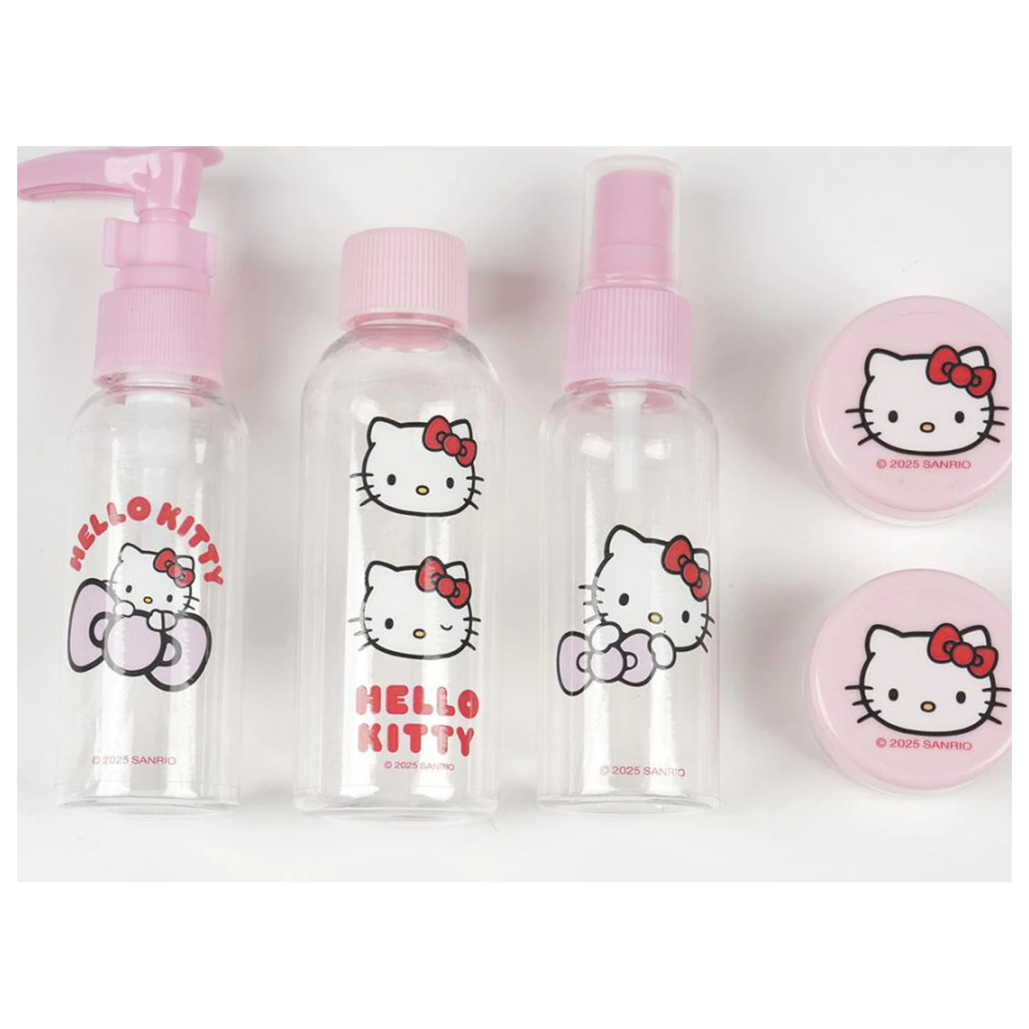 Hello Kitty Ružový cestovný hygienický set produktová fotografia