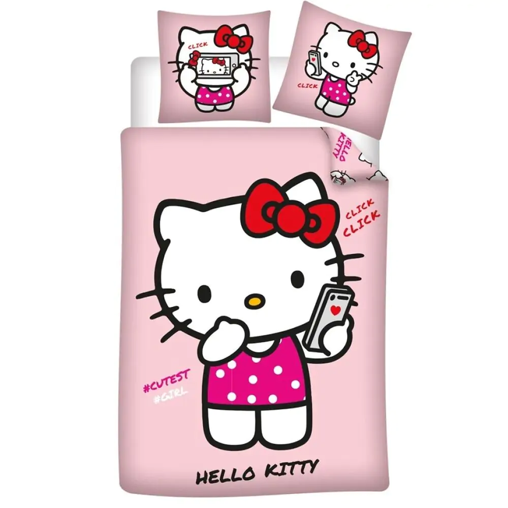 Hello Kitty polycotton obliečka na perinu 90cm produktová fotografia