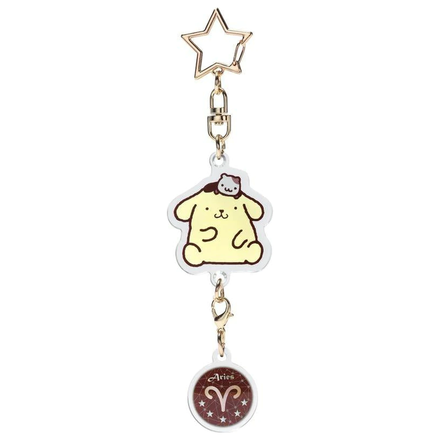 Hello Kitty Pompompurin Aries Astrologický Symbol Kľúčenka produktová fotografia