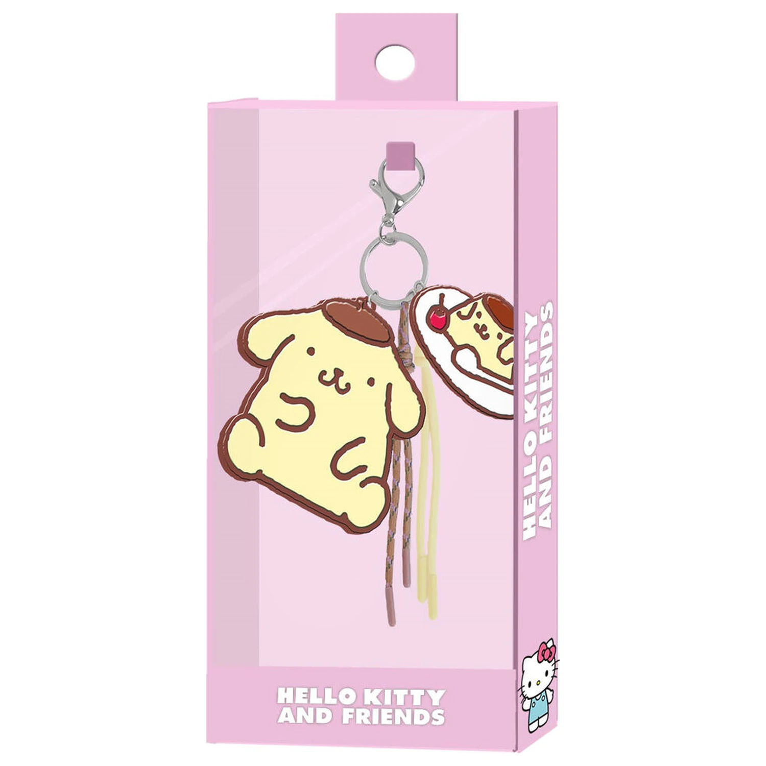 Hello Kitty Pompompurin kúzlo na kľúče produktová fotografia