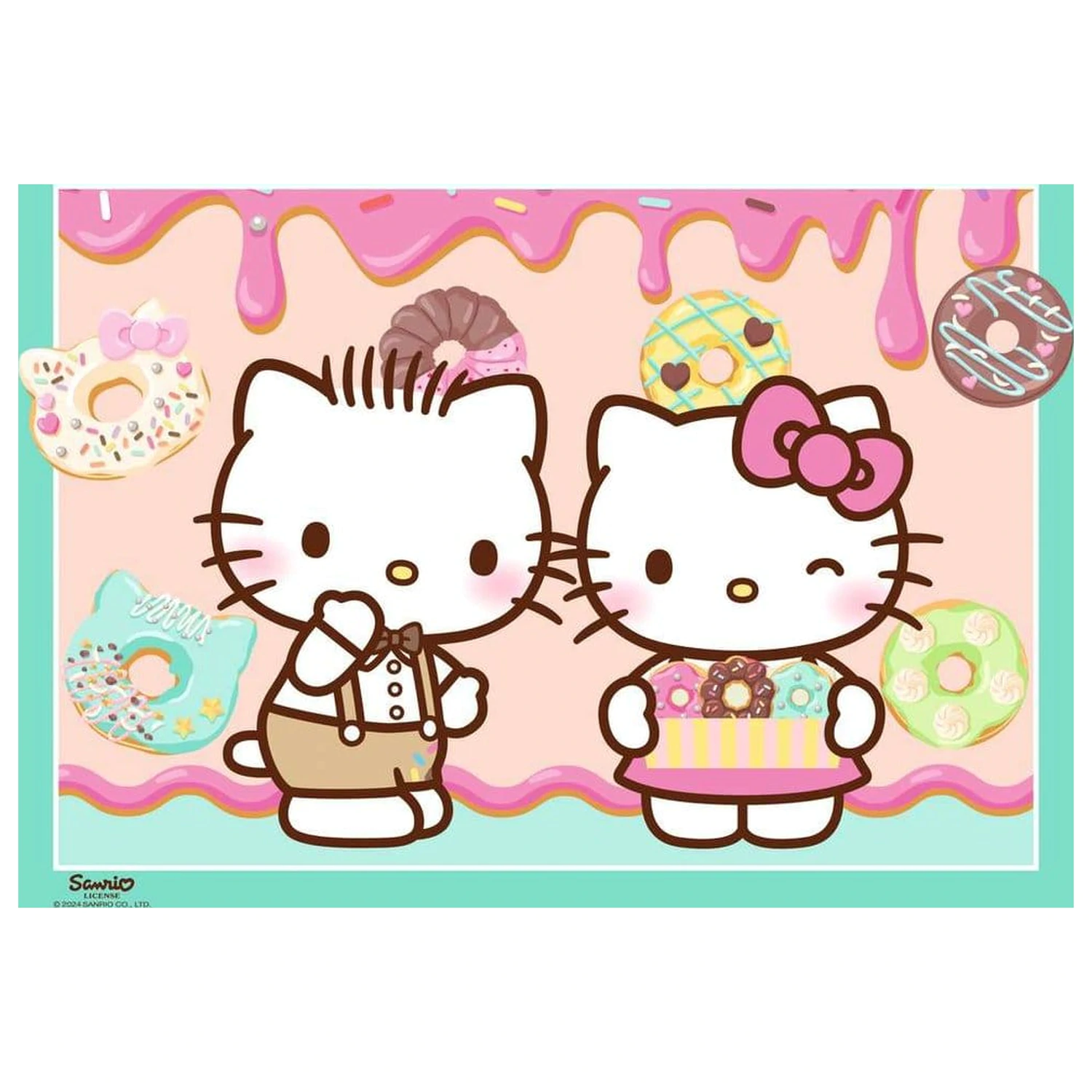 Hello Kitty Puzzle 4-Pack Let's Go, Hello Kitty! (4x100 Kusov) produktová fotografia