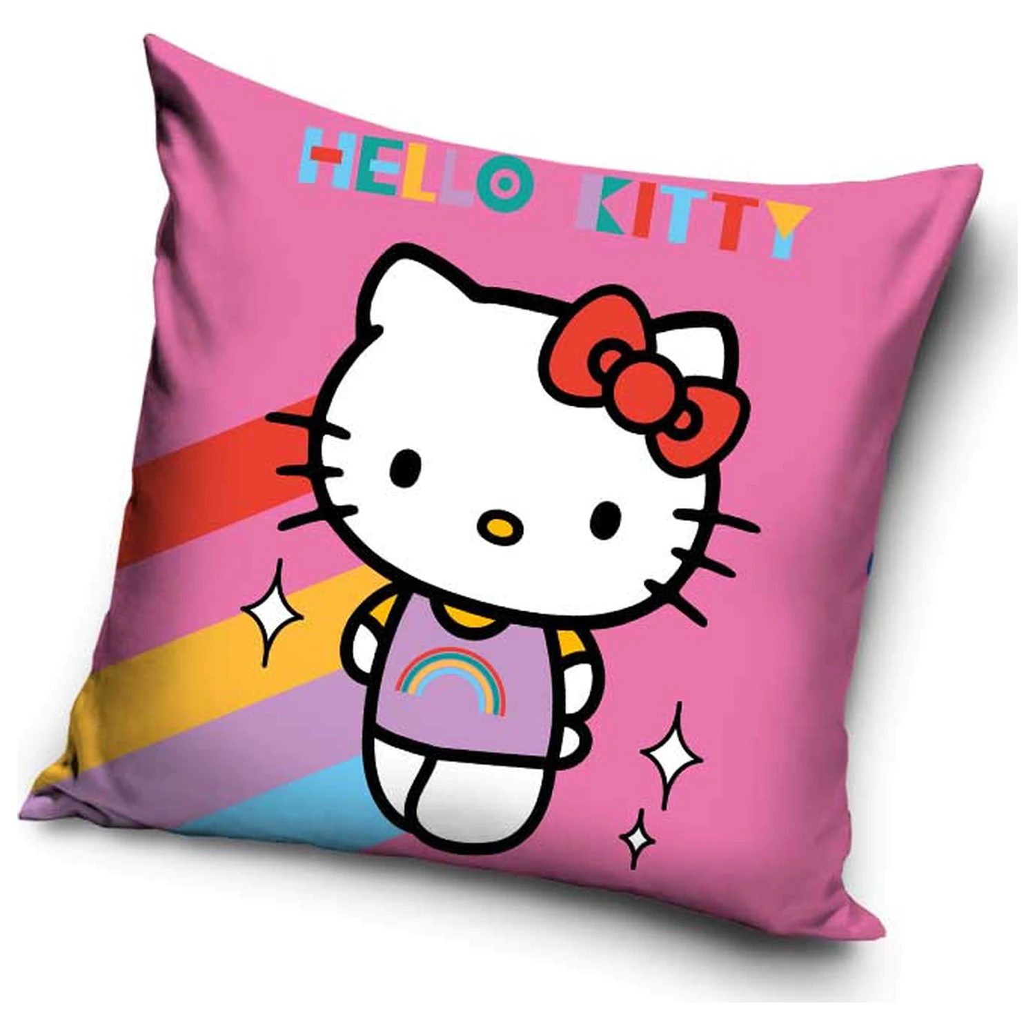 Hello Kitty Rainbow obliečka na vankúš produktová fotografia