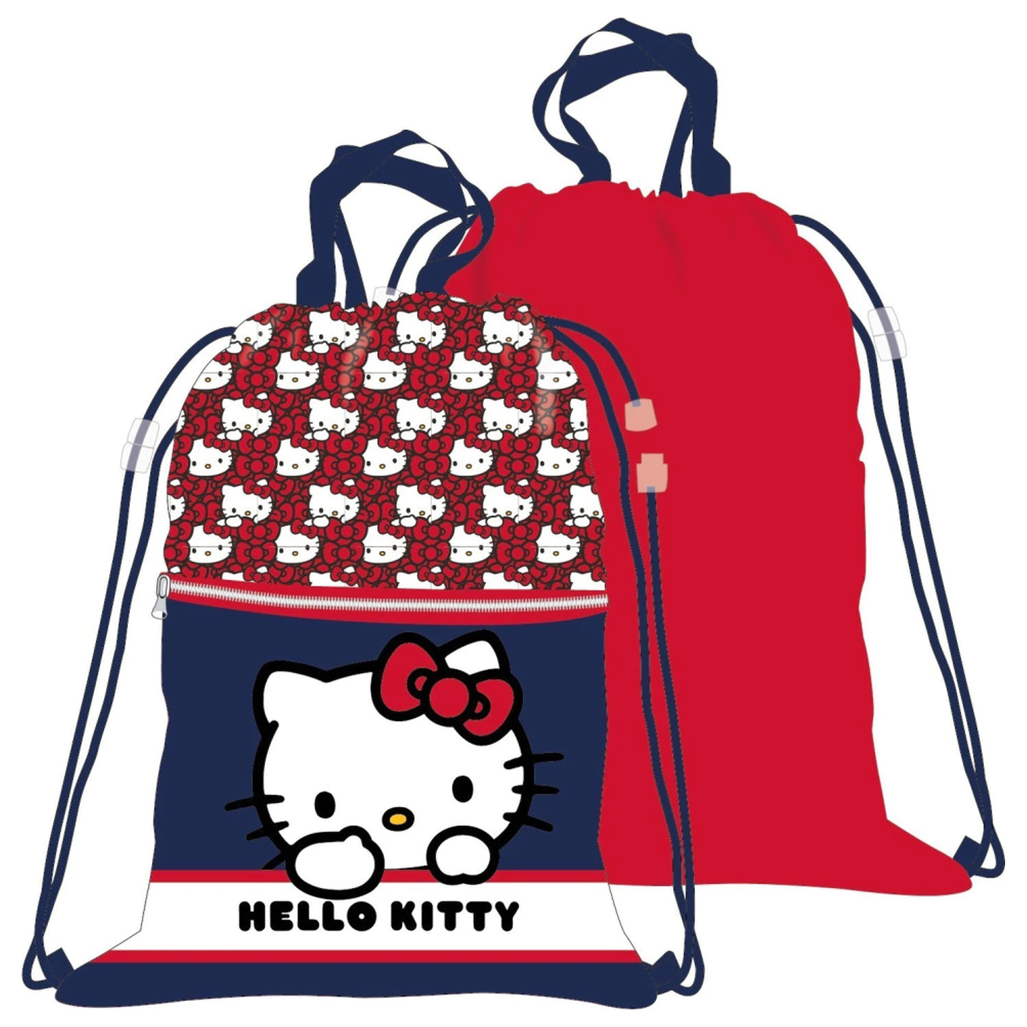 Hello Kitty Red Bow Deluxe Športová taška, vak na stiahnutie 45 cm produktová fotografia