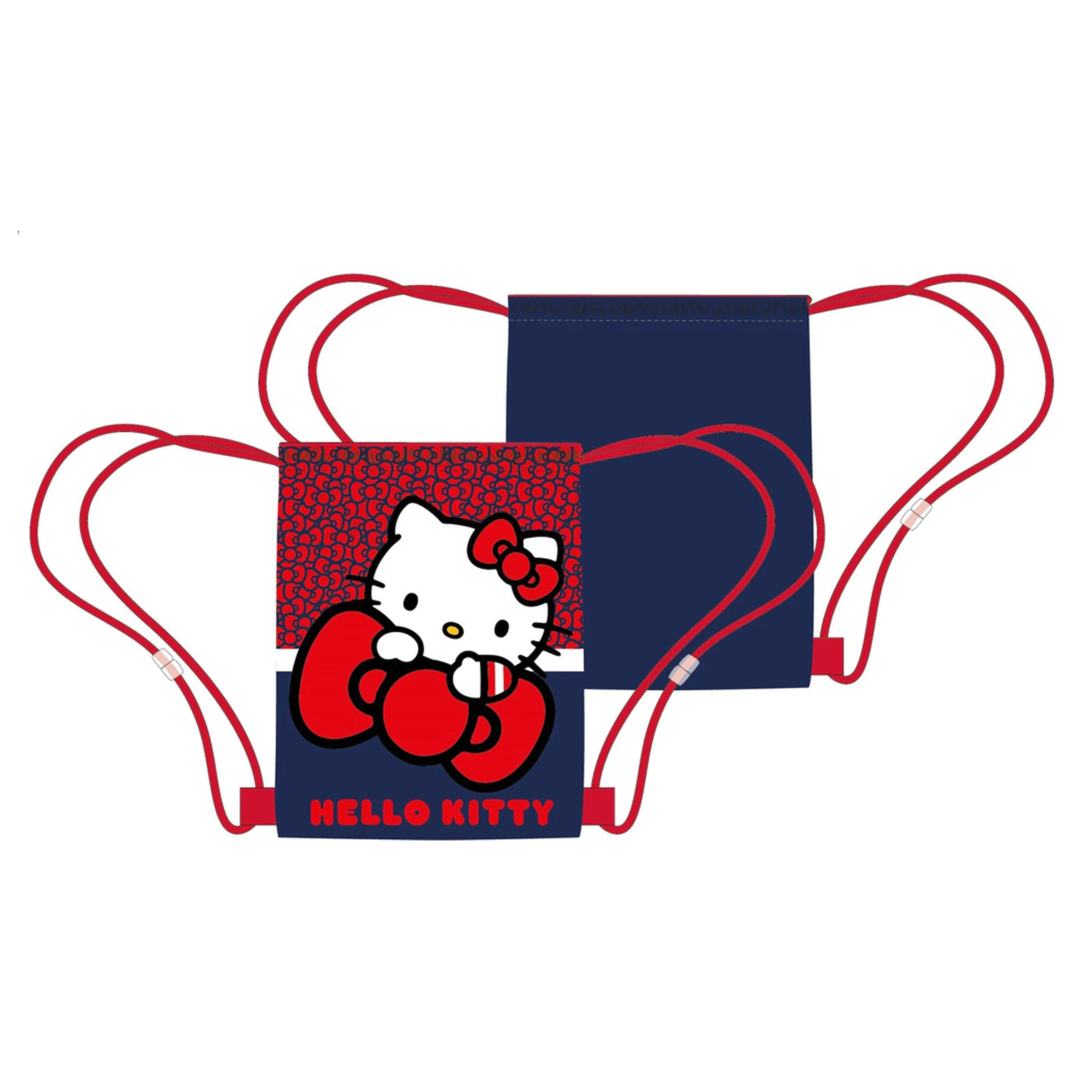 Hello Kitty Red Bow športová taška, vak do telocvične 40 cm produktová fotografia