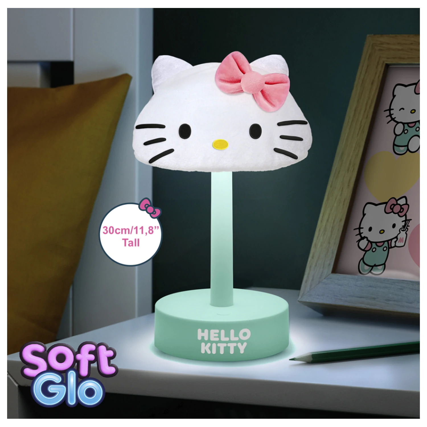 Hello Kitty 'SoftGlo' Fluffy dekoratívna lampa produktová fotografia