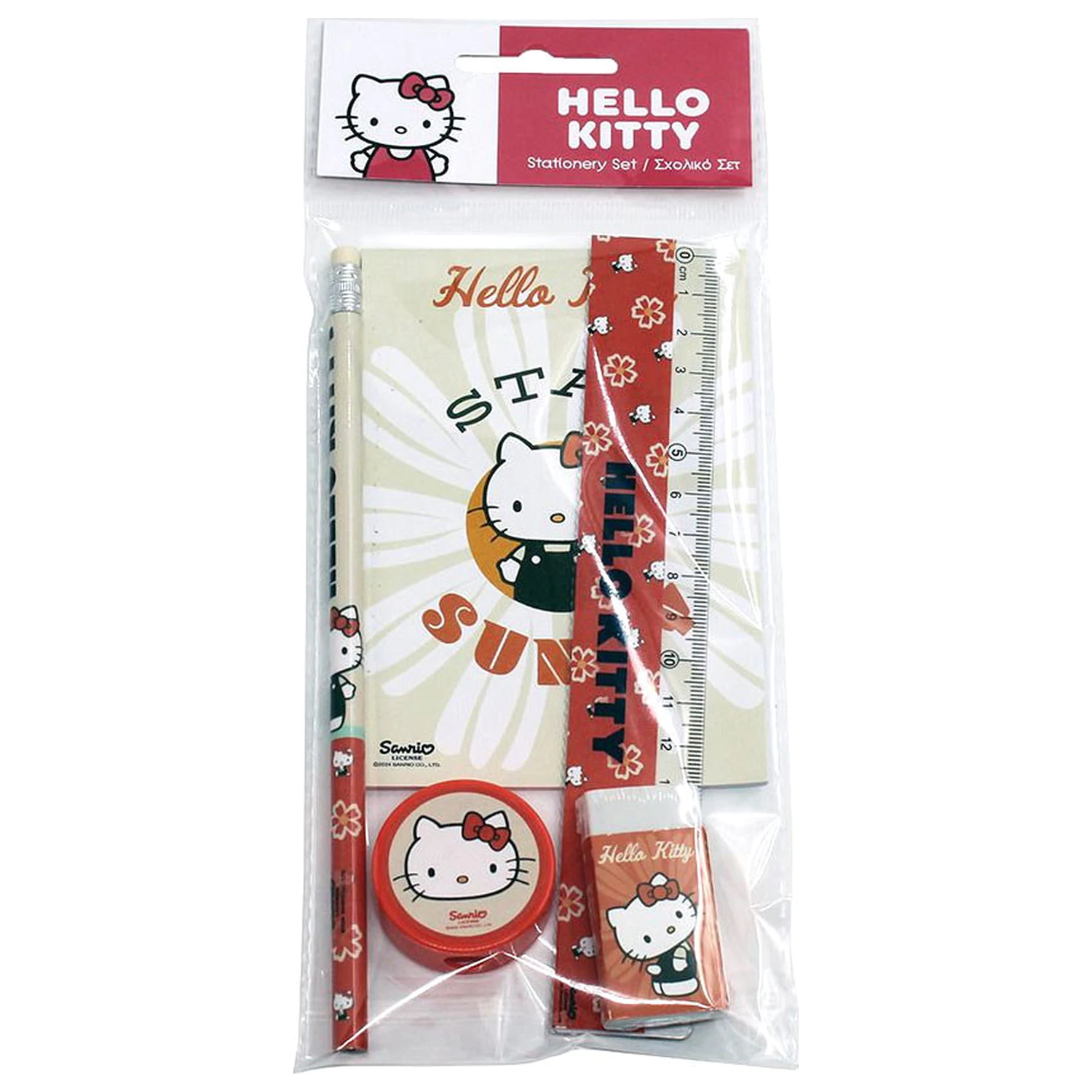 Hello Kitty Stay Sunny súprava papiernictva, 5 kusov produktová fotografia