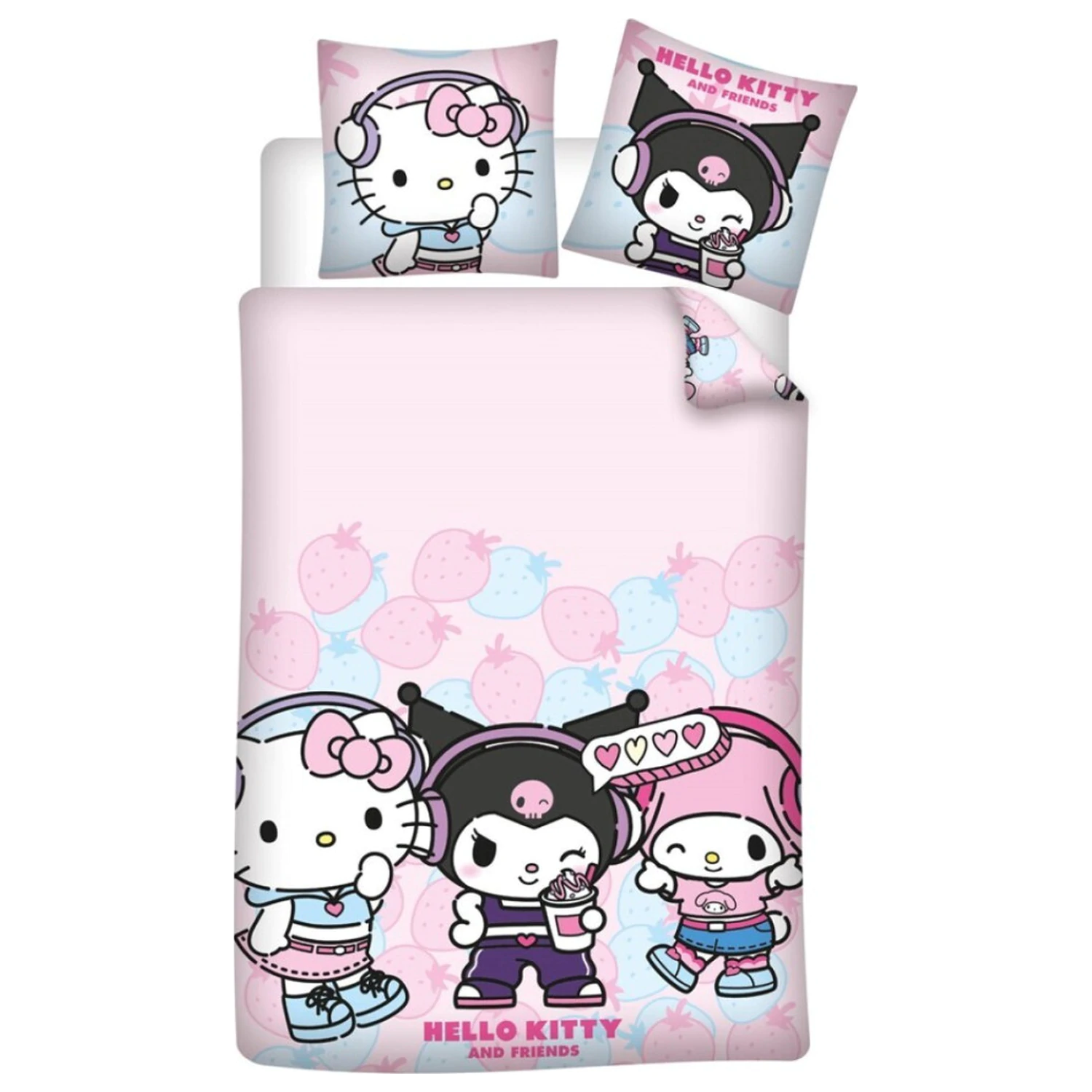 Hello Kitty Strawberry obliečka na perinu produktová fotografia