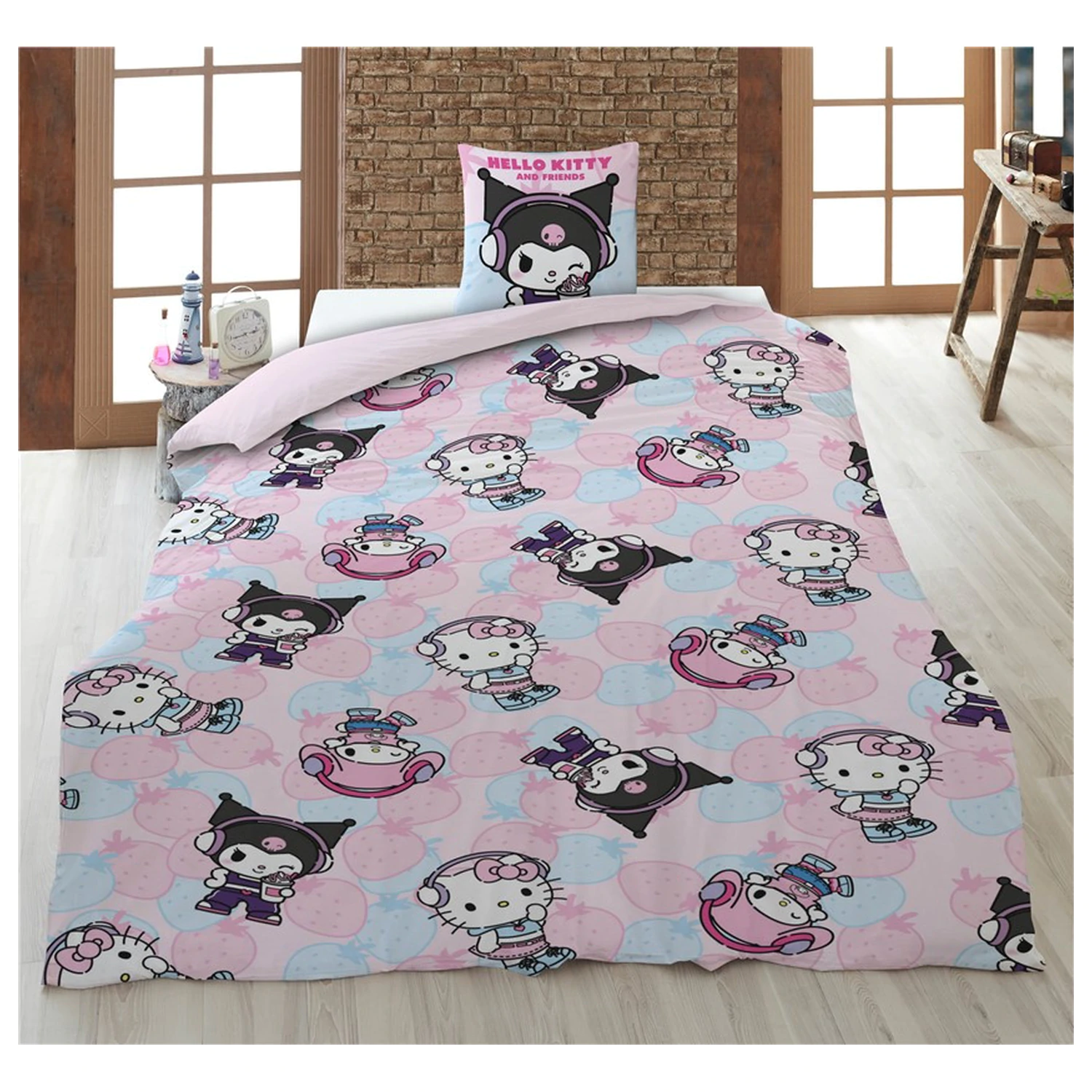 Hello Kitty Strawberry obliečka na perinu produktová fotografia