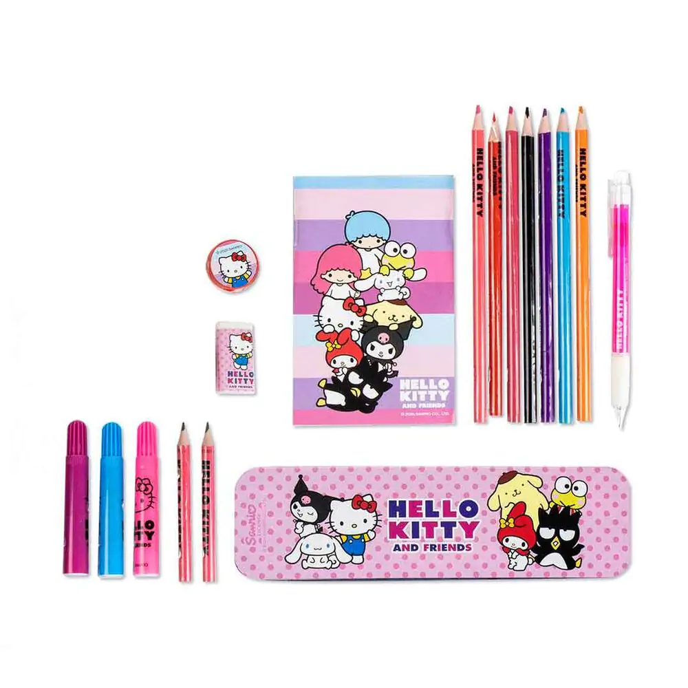 Hello Kitty sada písacích potrieb na farbenie produktová fotografia