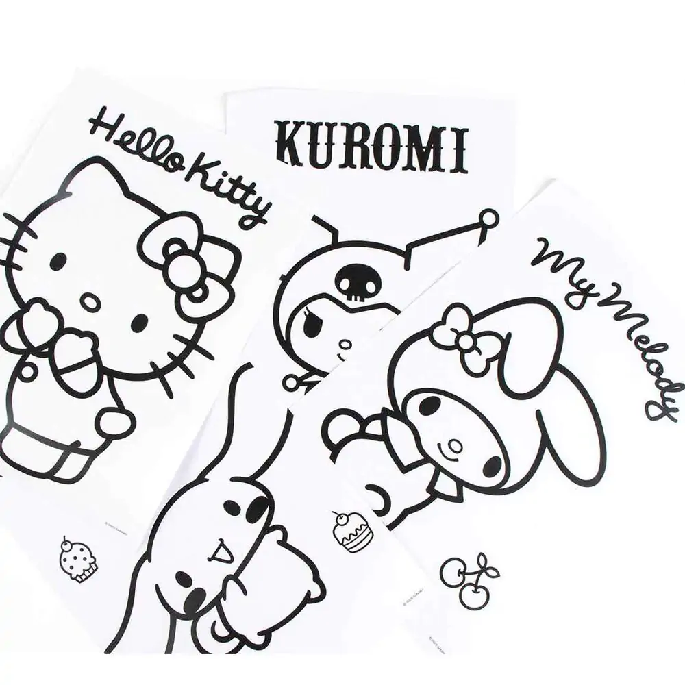 Hello Kitty sada písacích potrieb na farbenie produktová fotografia