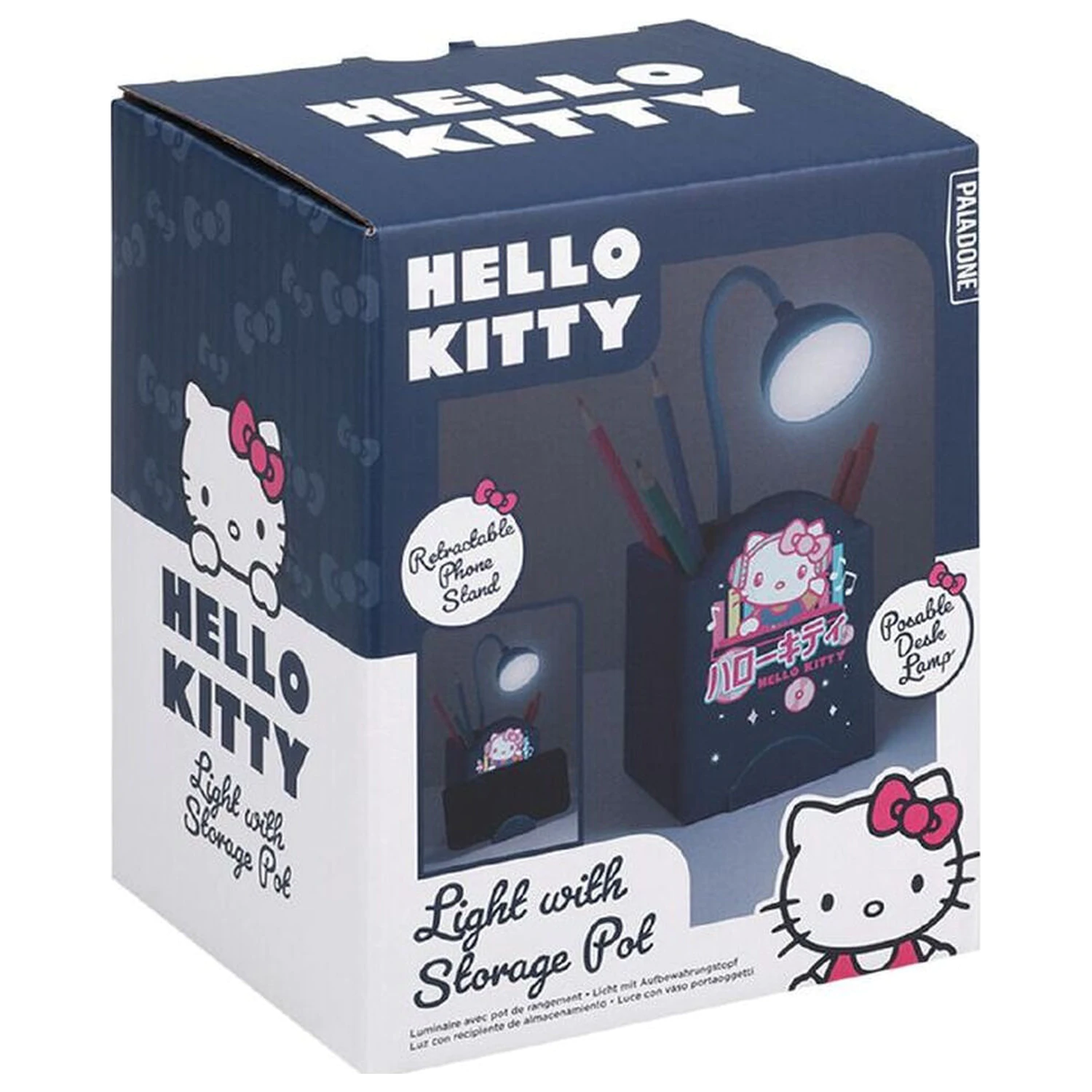 Hello Kitty úložný box a svetlo produktová fotografia