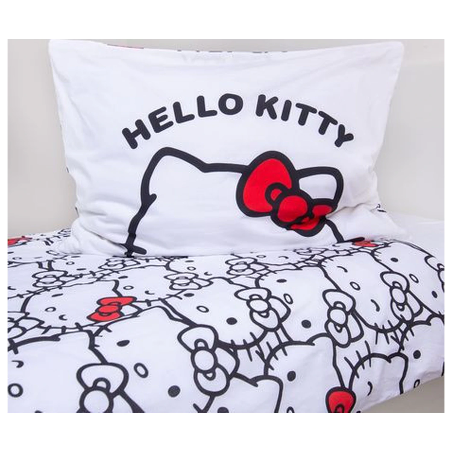 Hello Kitty biela obliečka na perinu produktová fotografia