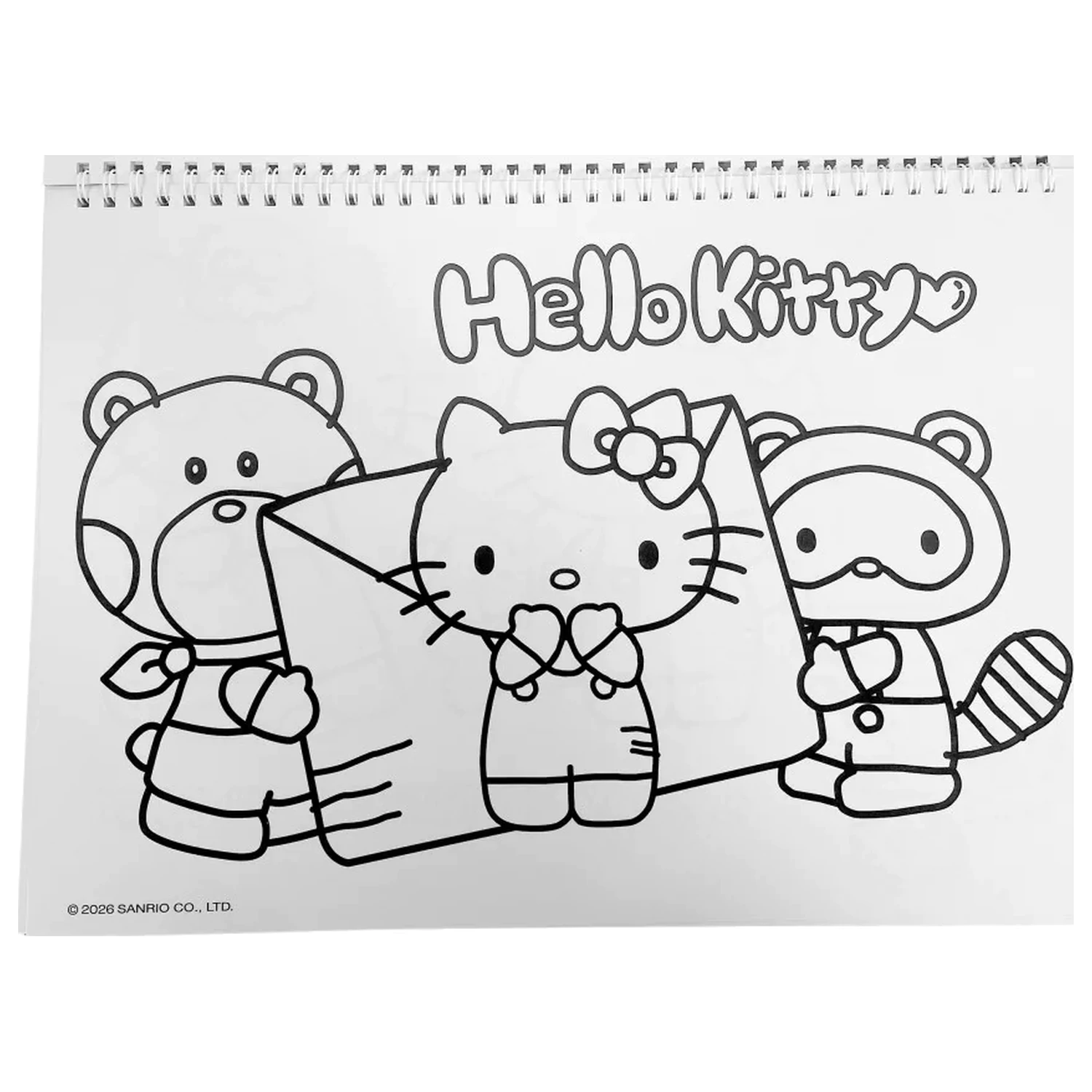 Hello Kitty World A/4 špirálový skicár 40 listov s nálepkami produktová fotografia