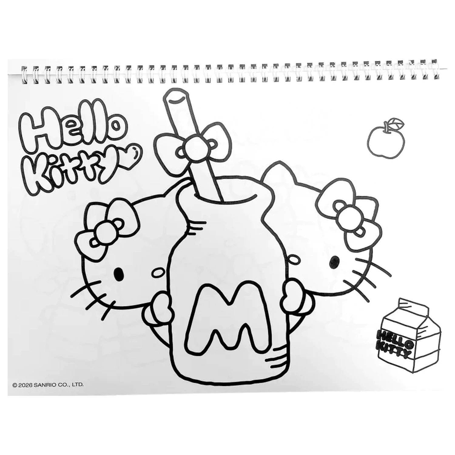 Hello Kitty World A/4 špirálový skicár 40 listov s nálepkami produktová fotografia