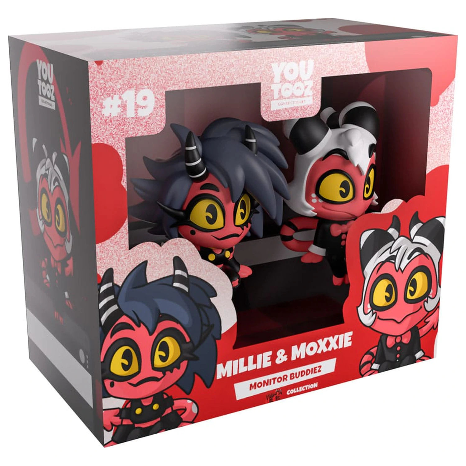 Helluva Boss Vinyl Figures Millie & Moxxie Monitor Buddiez produktová fotografia