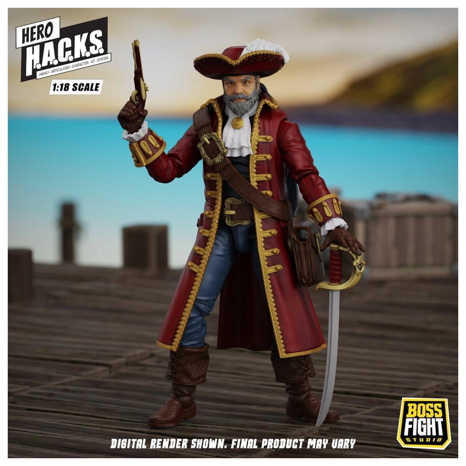 Hero H.A.C.K.S. Core akčná figúrka 1/18 Heroes and Villains Wave 1 John Bradford: Captain of the Temporal Voyager produktová fotografia