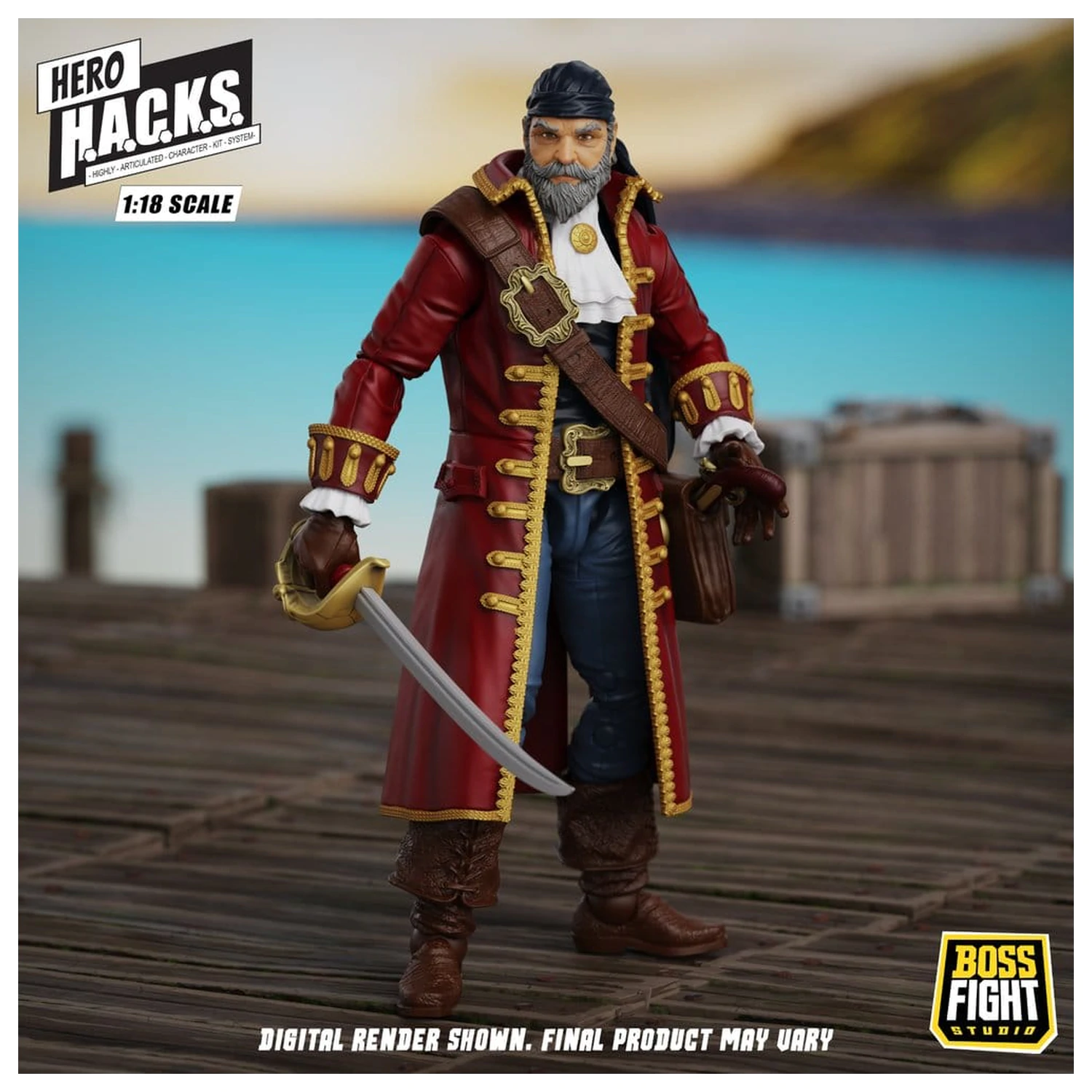 Hero H.A.C.K.S. Core akčná figúrka 1/18 Heroes and Villains Wave 1 John Bradford: Captain of the Temporal Voyager produktová fotografia