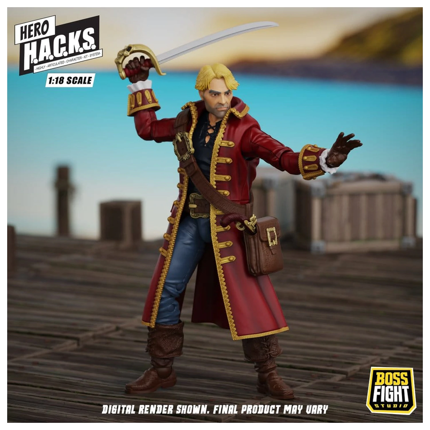 Hero H.A.C.K.S. Core akčná figúrka 1/18 Heroes and Villains Wave 1 John Bradford: Captain of the Temporal Voyager produktová fotografia
