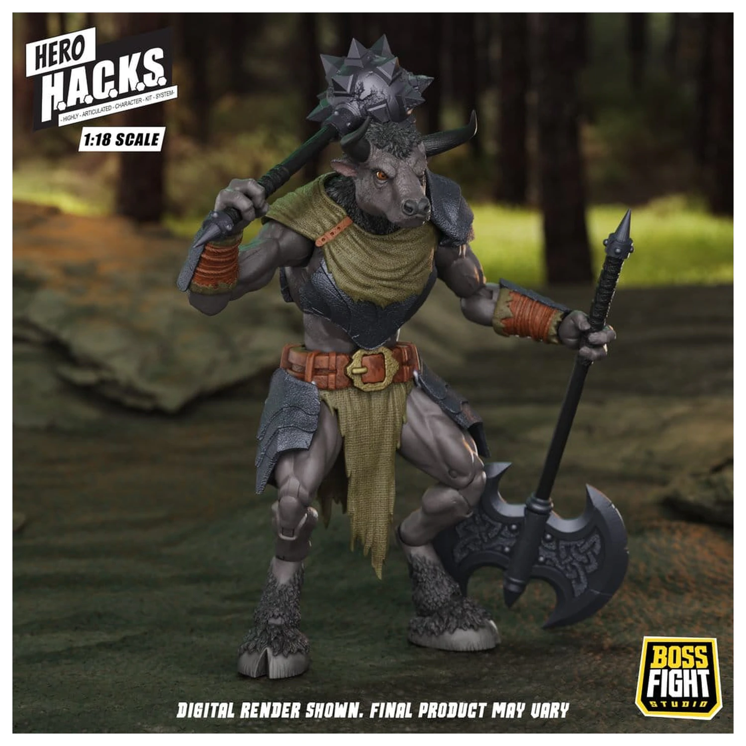 Hero H.A.C.K.S. Core akčná figúrka 1/18 Heroes and Villains Wave 1 Minos Auroxos: Labyrinthian Warrior produktová fotografia